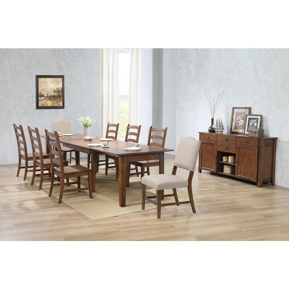 Simply Brook 10 Piece 134" Rectangular Extendable Dining Set. Picture 9