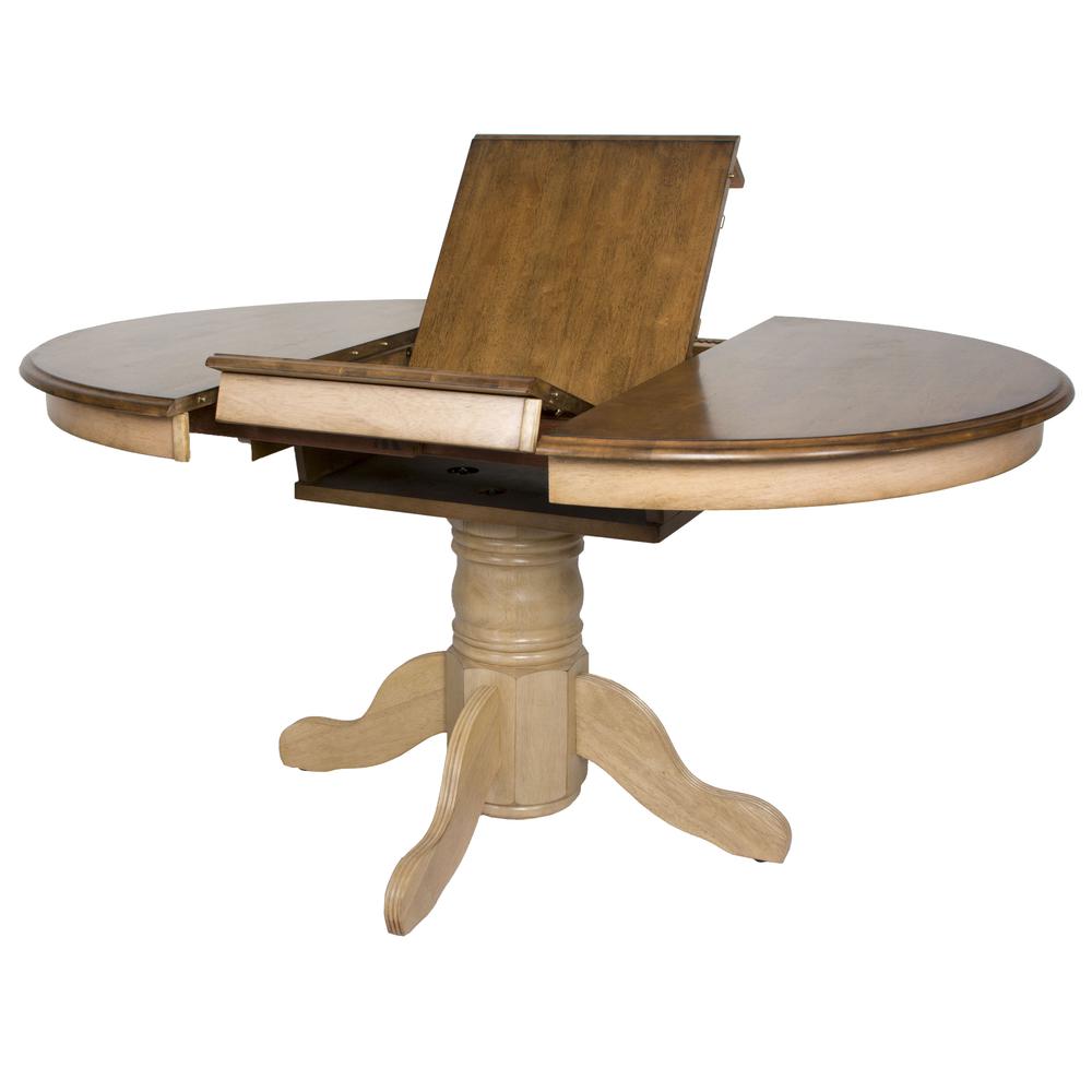 Brook 7 Piece 42" Round or 60" Oval Extendable Dining Set. Picture 2
