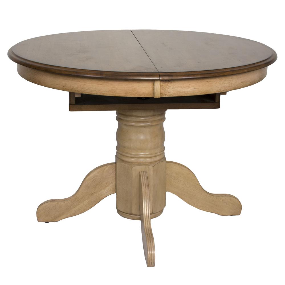 Brook 7 Piece 42" Round or 60" Oval Extendable Dining Set. Picture 1