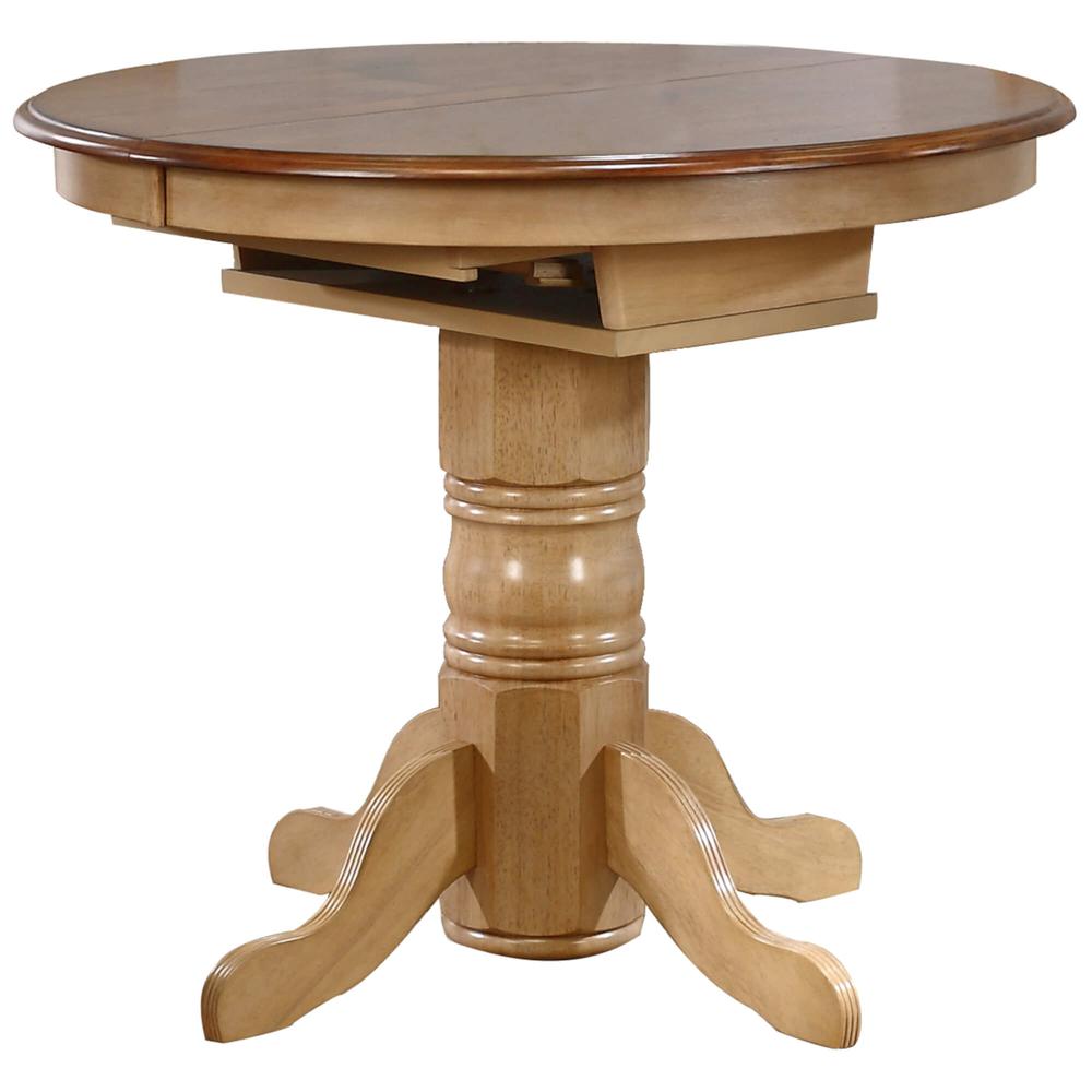 Brook 5 Piece 42" Round or 60" Oval Extendable Dining Set. Picture 1