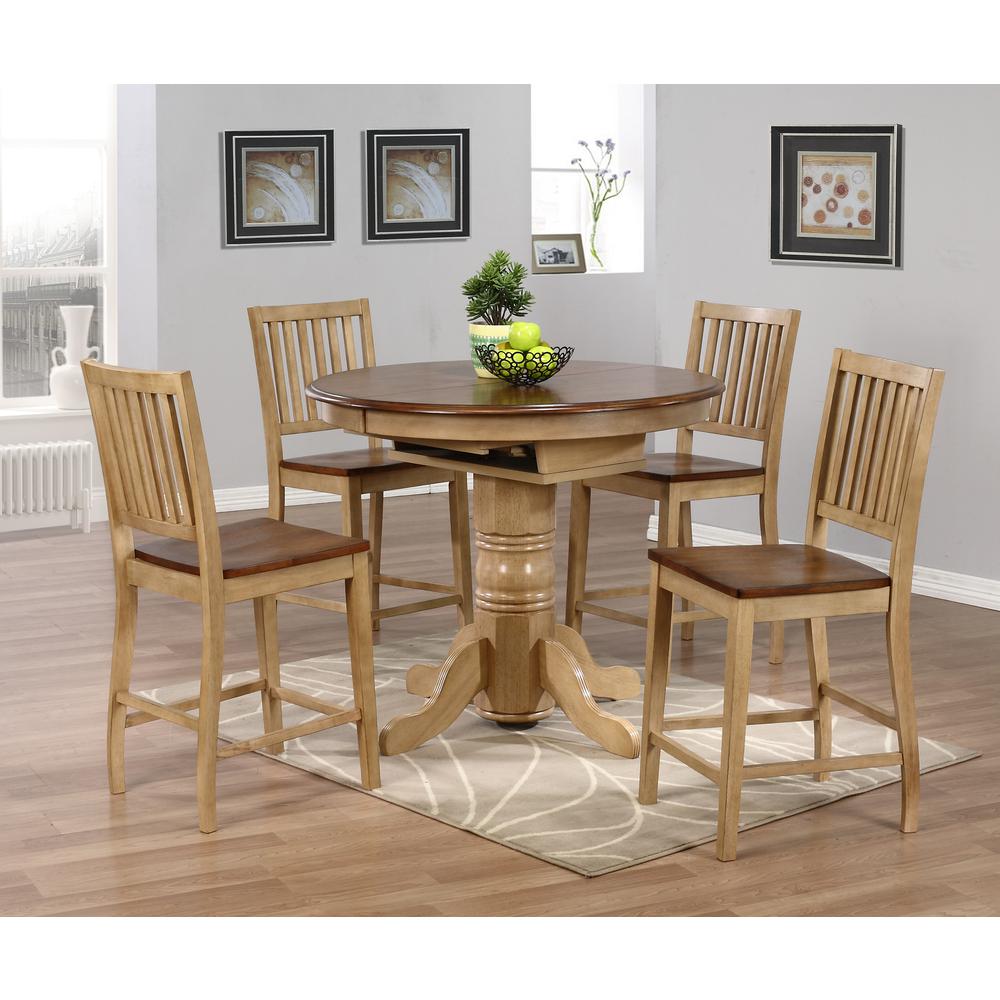 Brook 42" Round or 60" Oval Extendable Butterfly Pub Table. Picture 2