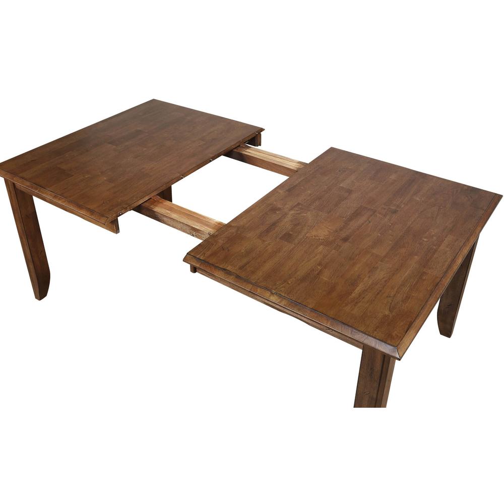 Simply Brook 6 Piece 72" Rectangular Extendable Table Dining Set with Bench. Picture 4