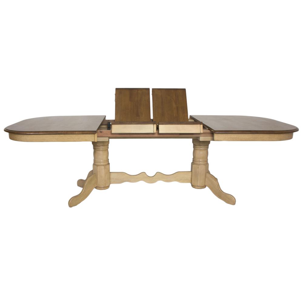 Brook 7 Piece 96" Oval Extendable Dining Set with Napoleon Chairs. Picture 1