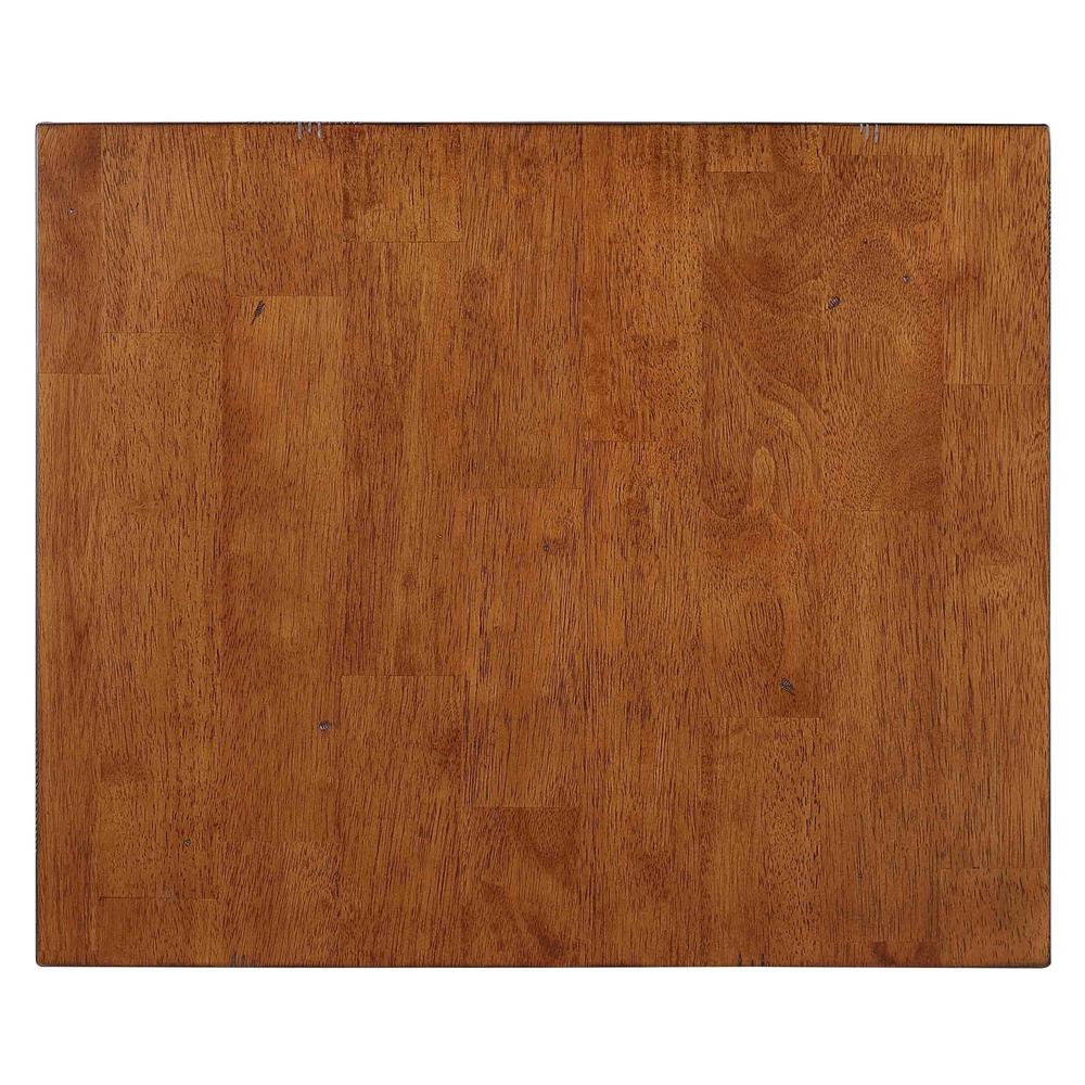 End Table | Distressed Brown and Ash Gray Solid Wood. Picture 5