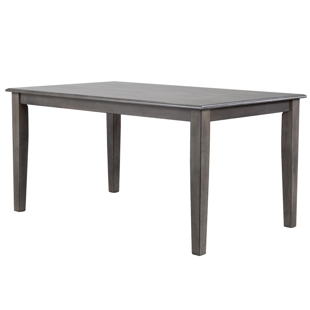 Shades of Gray 60" Rectangular Dining Table. Picture 6