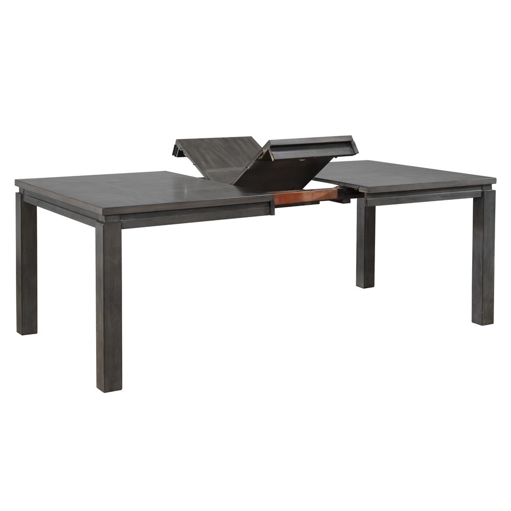 Shades of Gray 9 Piece 82" Rectangular Extendable Dining Set. Picture 7