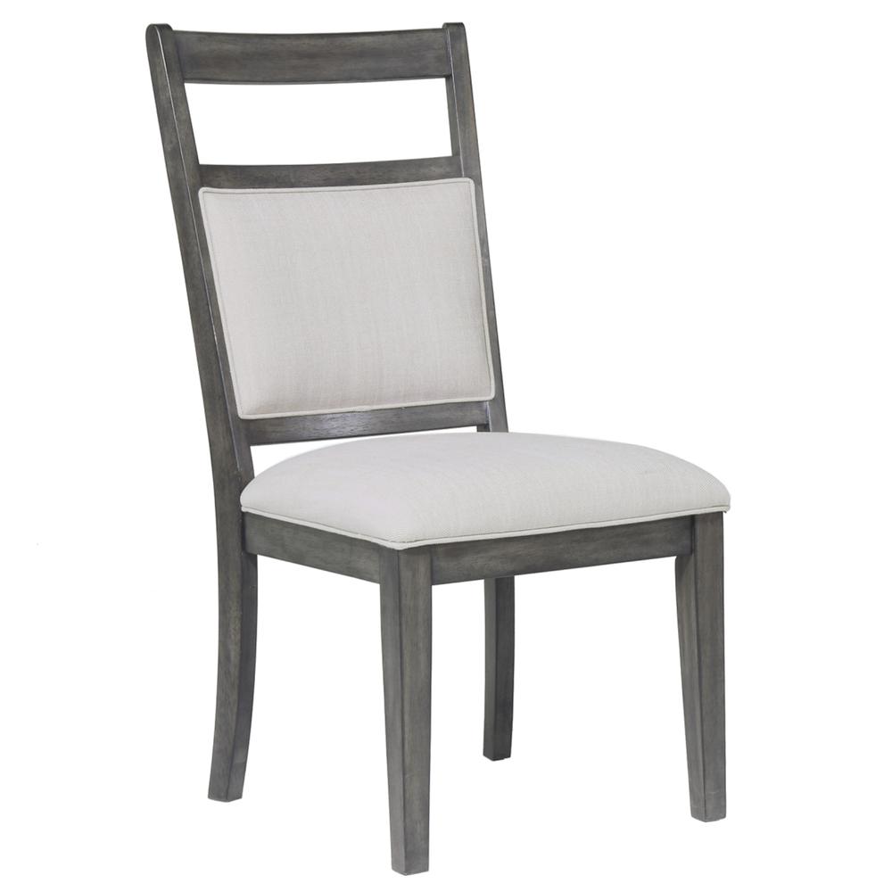 Shades of Gray 9 Piece 82" Rectangular Extendable Dining Set. Picture 4