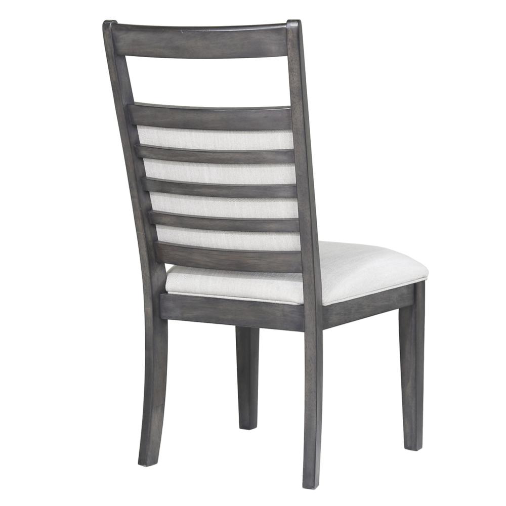 Shades of Gray 9 Piece 82" Rectangular Extendable Dining Set. Picture 8