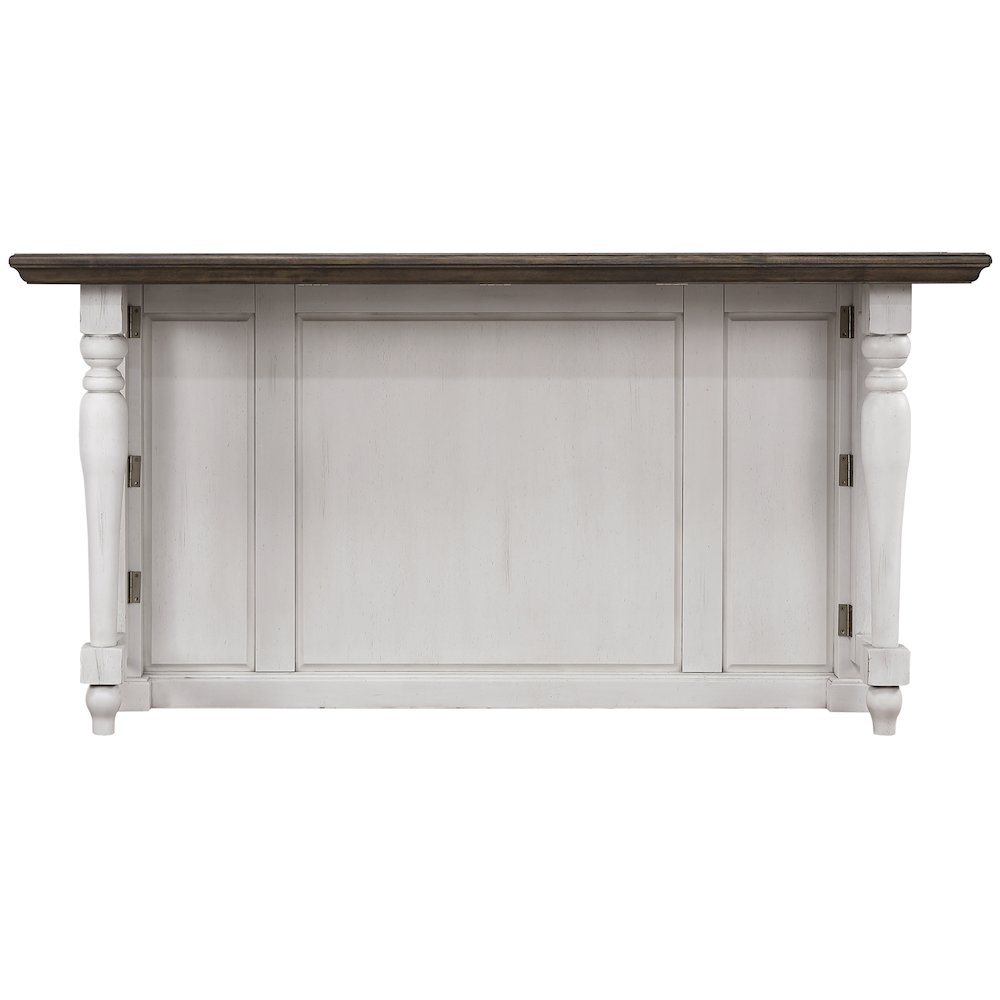 French Chic Fully-Assembled 71" Dropleaf Kitchen Island. Picture 4