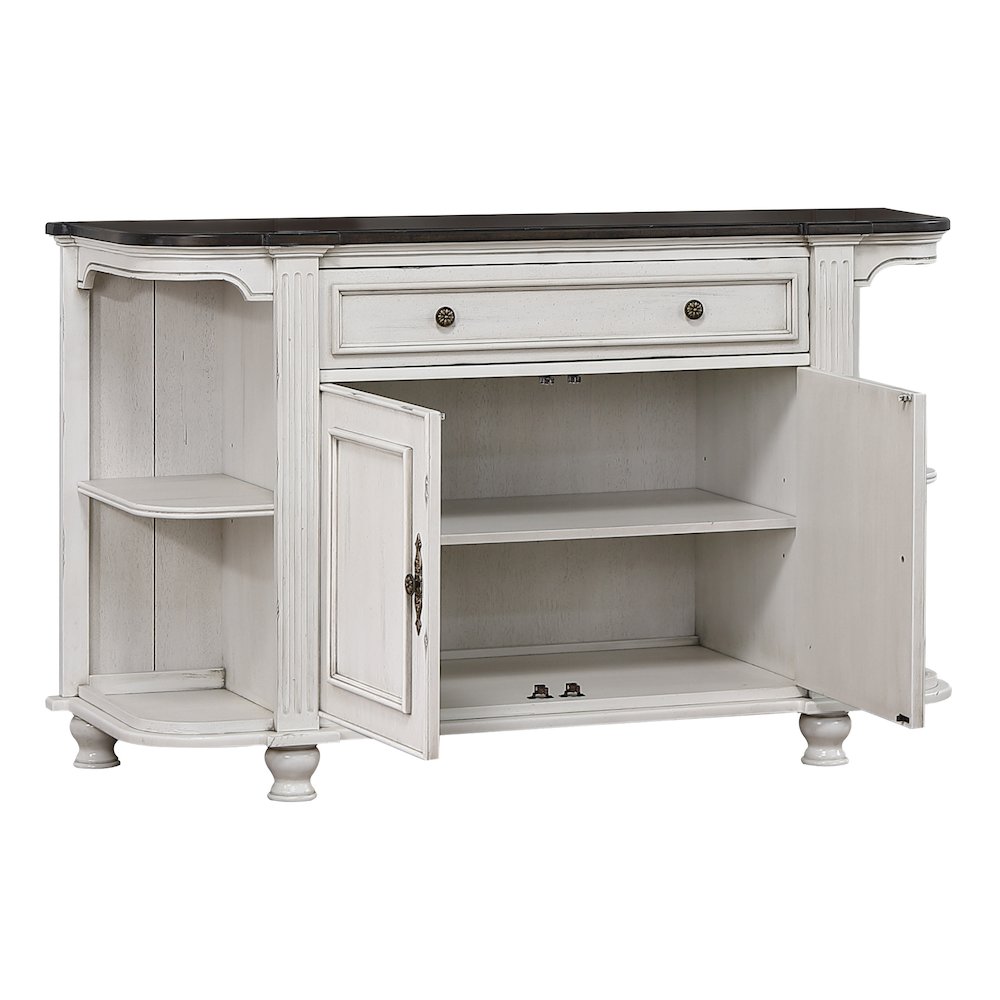 French Chic Sideboard with Storage Cabinet and Drawer. Picture 2