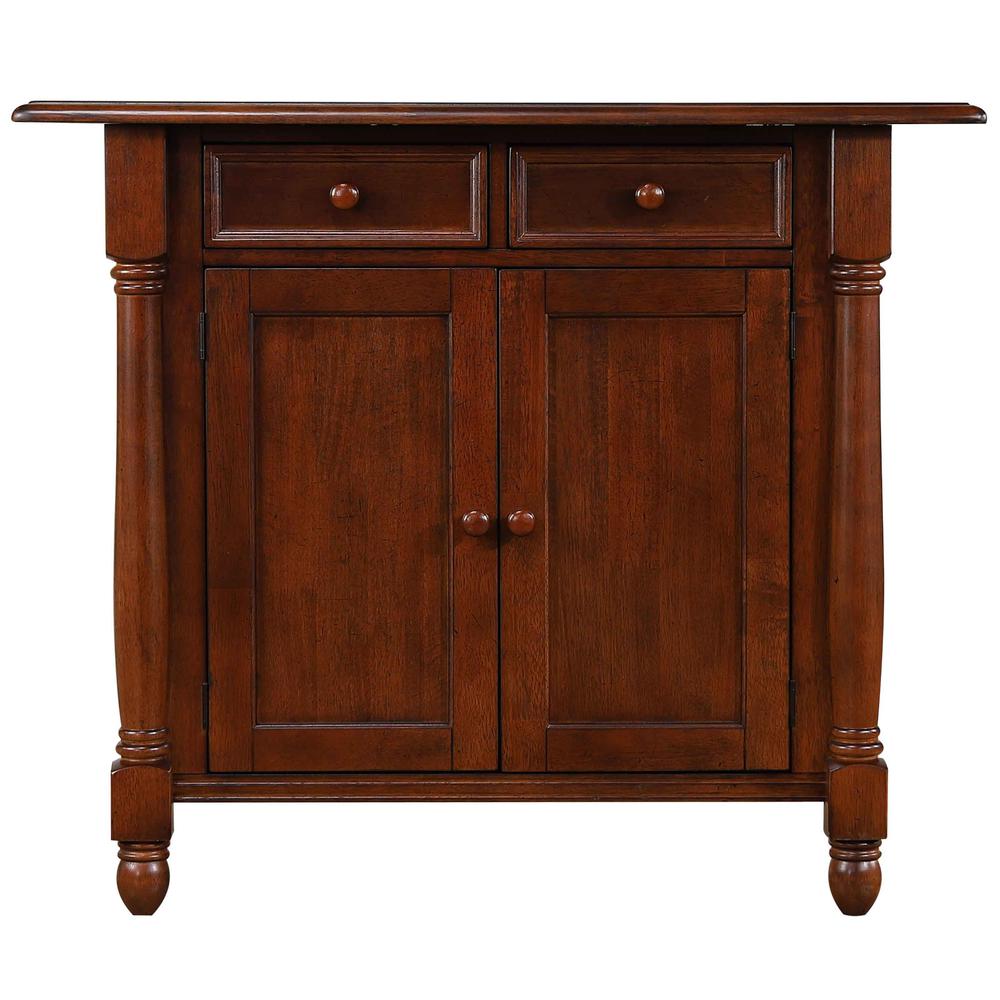 Drop Leaf Kitchen Island with Counter Height Stools with Arms. Picture 5