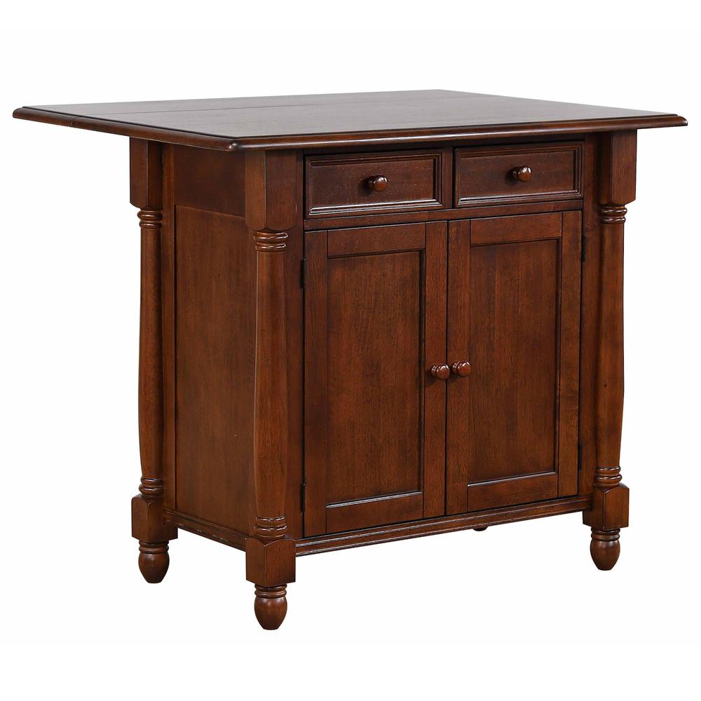 Andrews Drop Leaf Kitchen Island. Picture 1