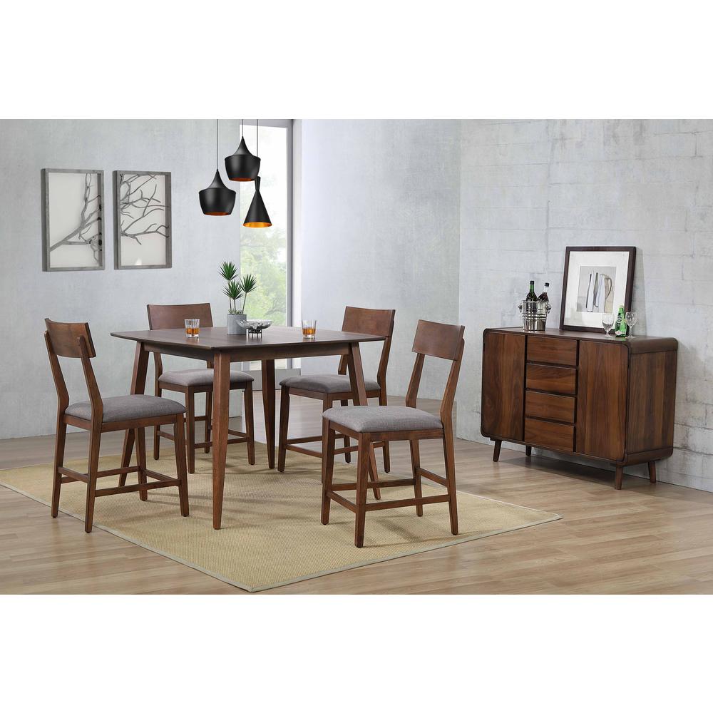 Mid Century 48" Square Counter Height Pub Dining Table. Picture 17