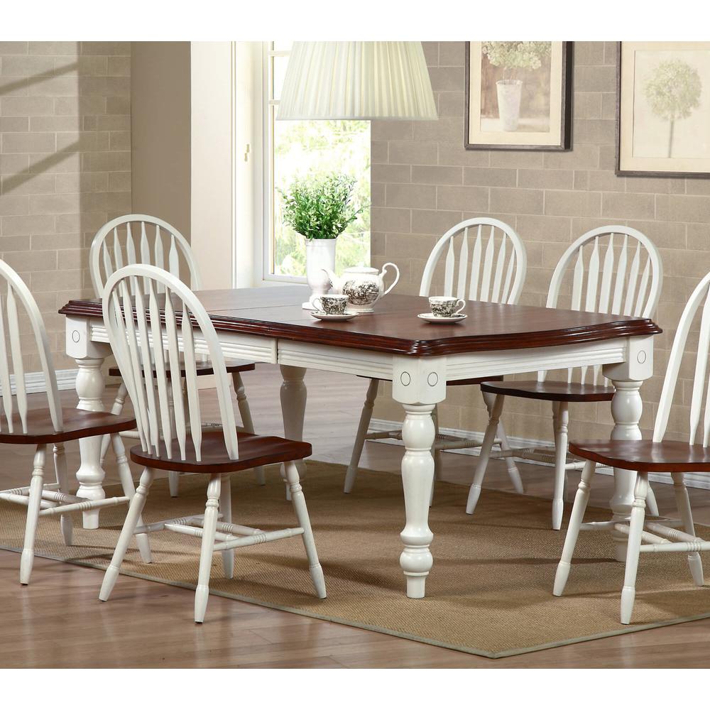 Andrews 56-72" Rectangular Extendable Dining Table. Picture 5