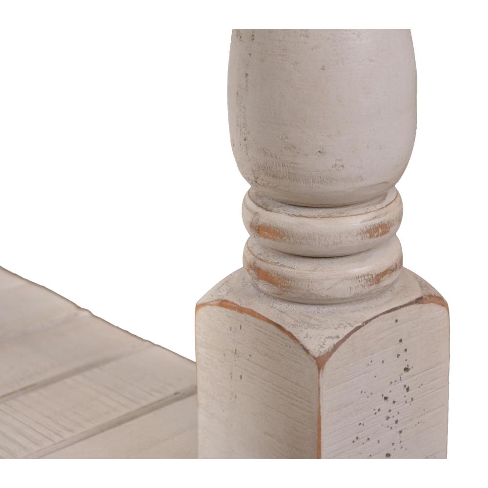 Rustic French Rectangular Side End Table. Picture 4