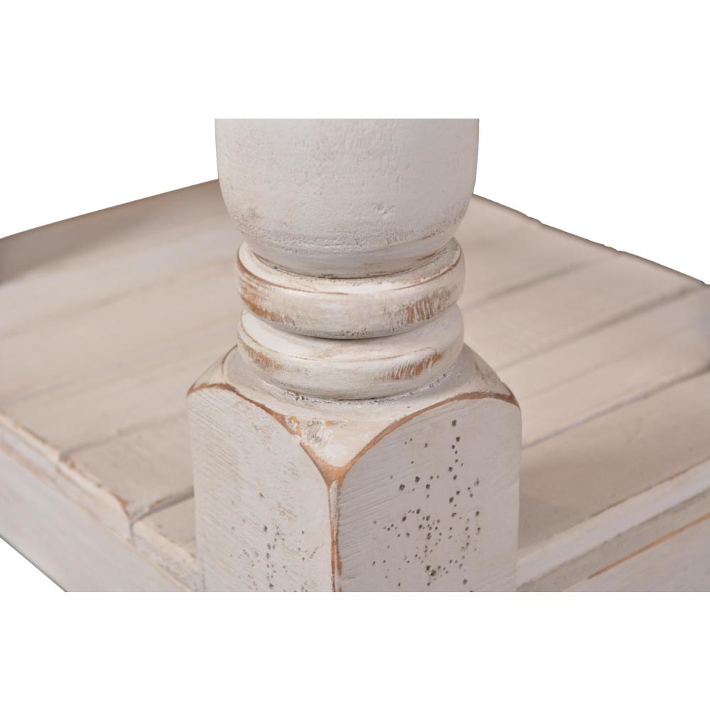 Rustic French Rectangular Side End Table. Picture 6