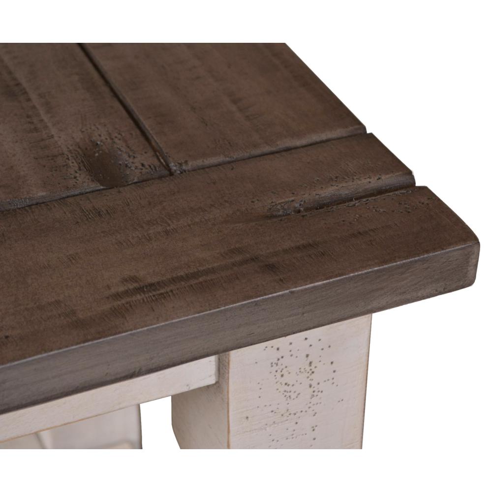 Rustic French Rectangular Side End Table. Picture 7