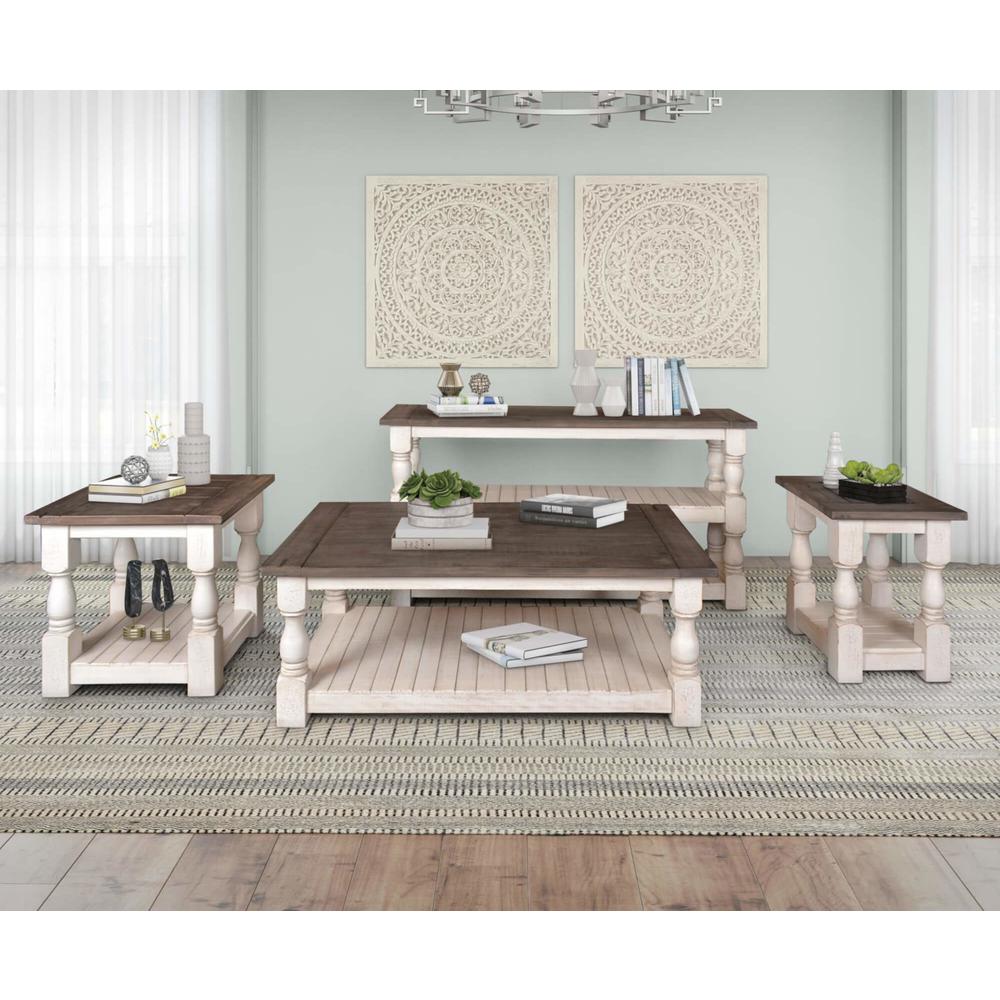 Rustic French Rectangular Side End Table. Picture 8