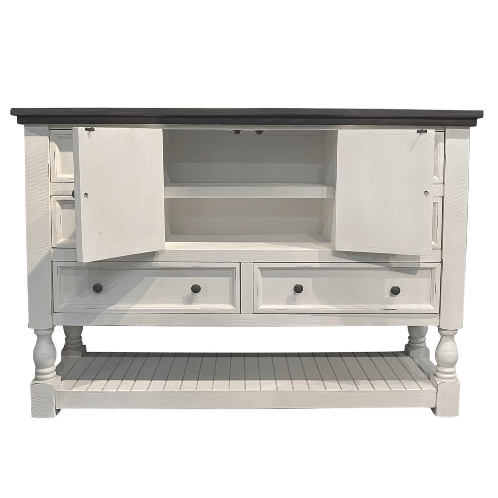 Rustic French Dresser and Mirror Set. Picture 4