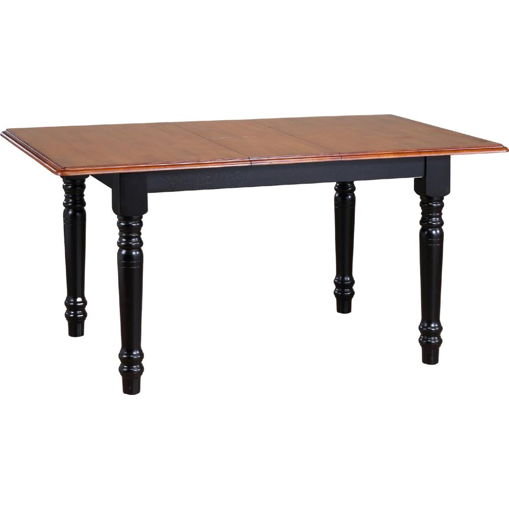 5PC 60" Rectangular Extendable Wood Dining Set. Picture 2