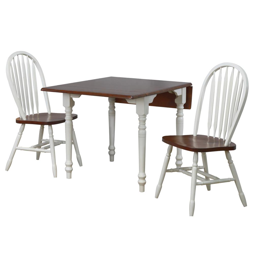 Andrews 3 Piece 34-48" Rectangular Dining Set. Picture 4