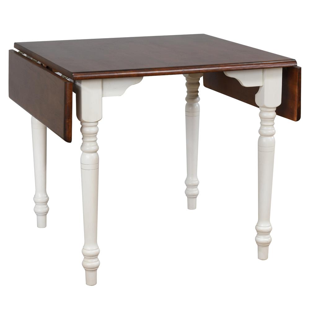 Andrews 34-48" Rectangular Extendable Drop Leaf Dining Table. Picture 3