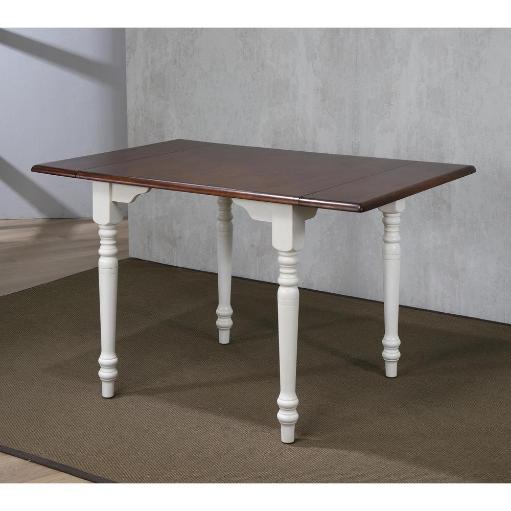 Andrews 34-48" Rectangular Extendable Drop Leaf Dining Table. Picture 4