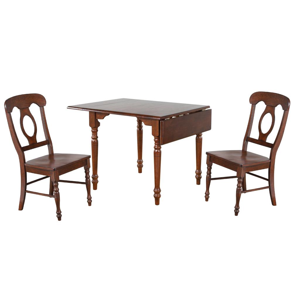 Andrews 3 Piece 34-48" Rectangular Dining Set. Picture 1