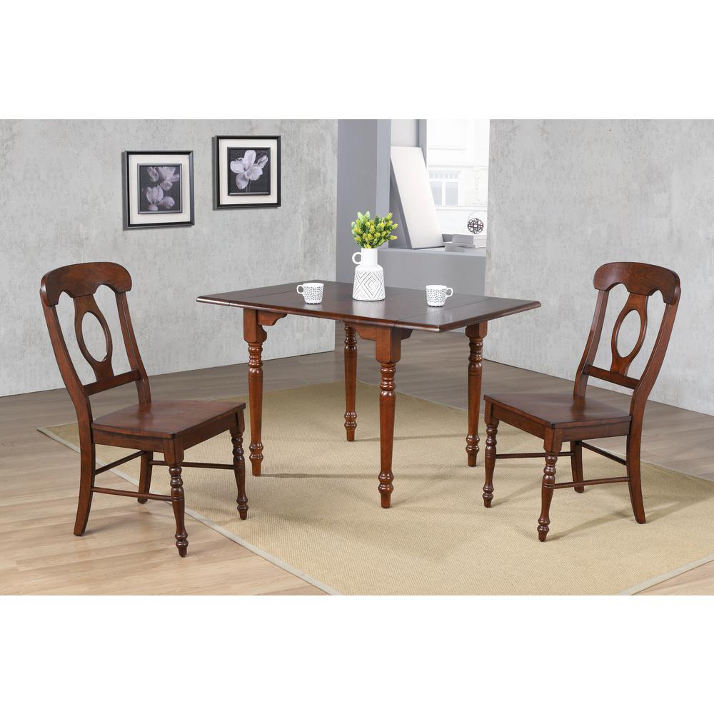 Andrews 3 Piece 34-48" Rectangular Dining Set. Picture 2