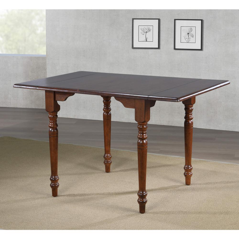 Andrews 34-48" Rectangular Extendable Drop Leaf Dining Table. Picture 5