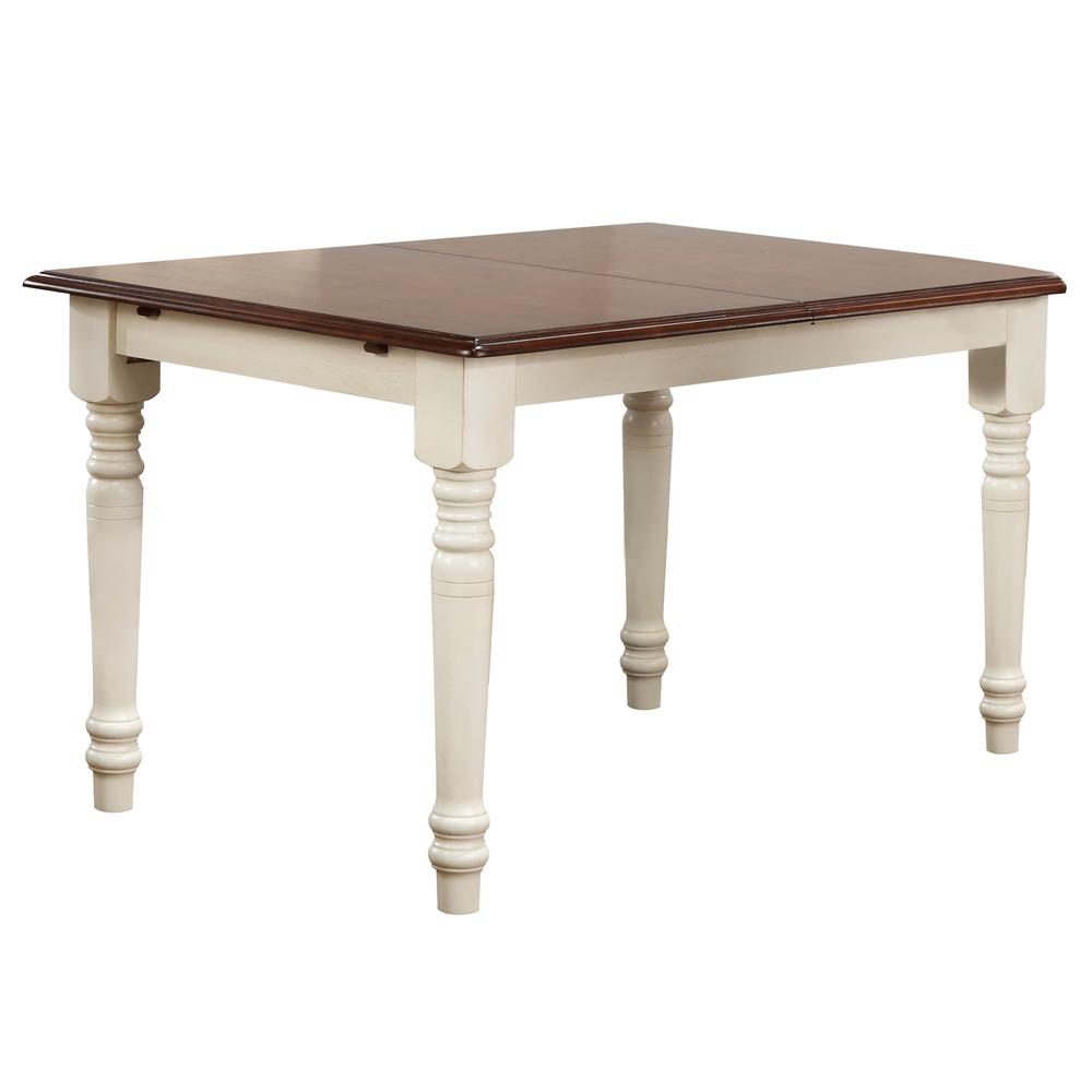 Andrews 60" Rectangular Extendable Butterfly Leaf Dining Table. Picture 1