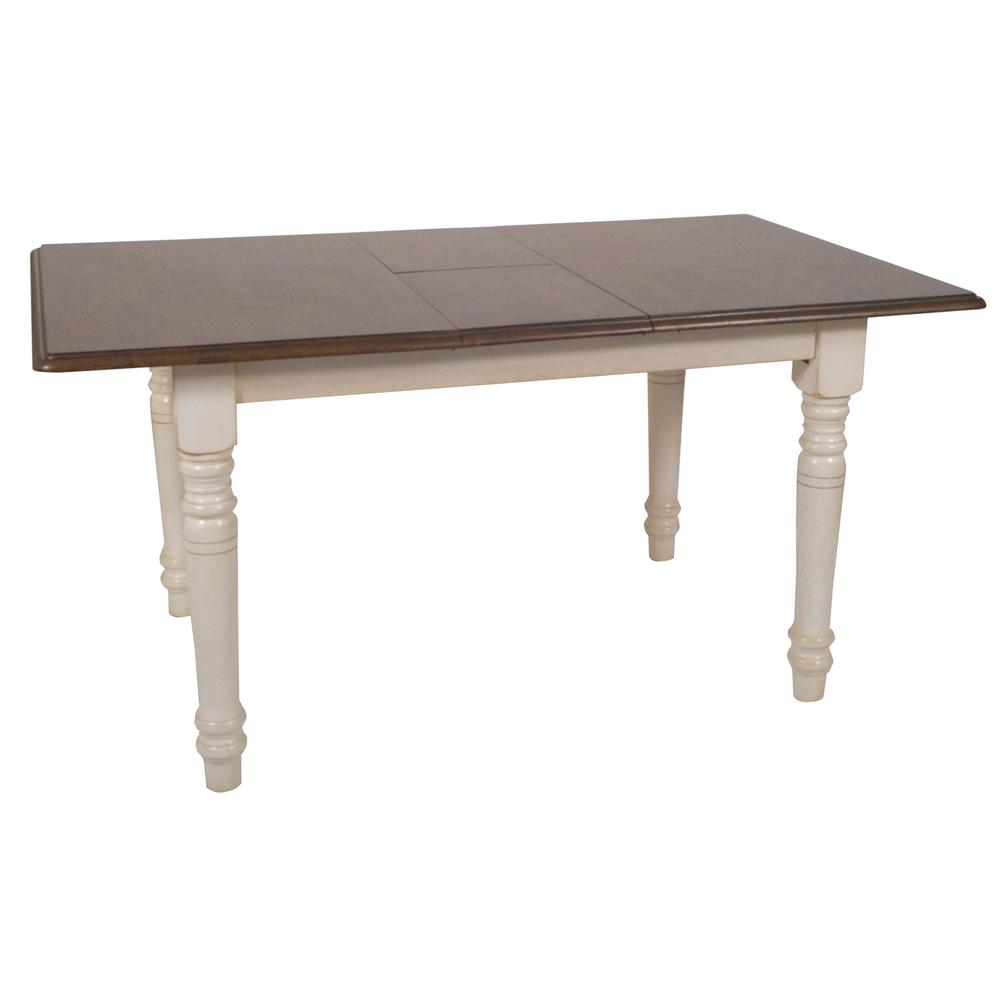 Andrews 60" Rectangular Extendable Butterfly Leaf Dining Table. Picture 4