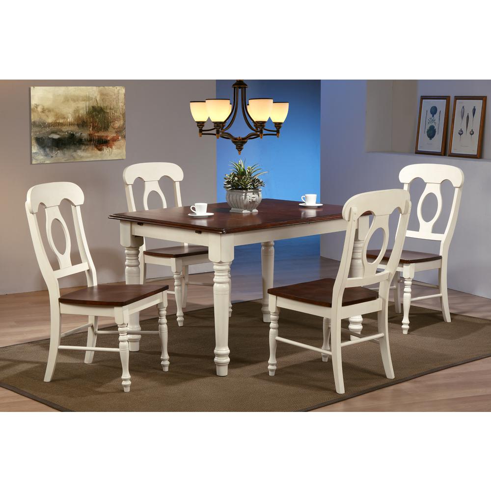 Andrews 60" Rectangular Extendable Butterfly Leaf Dining Table. Picture 5
