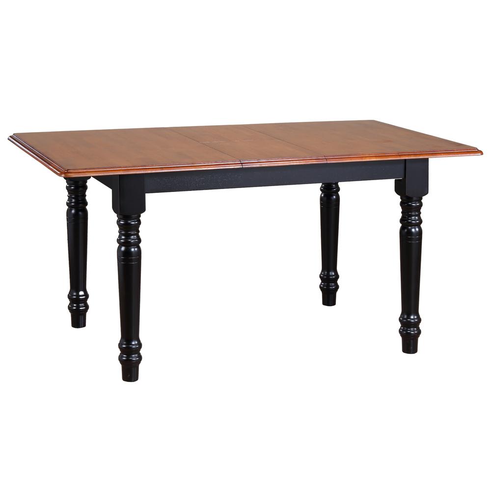 Selections 5 Piece 60" Rectangular Extendable Dining Set. Picture 4