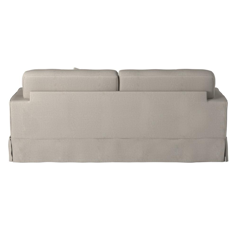 Americana Box Cushion Track Arm Slipcovered Sofa. Picture 2