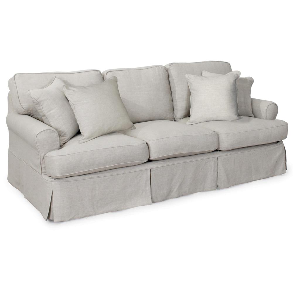 Horizon T-Cushion Slipcovered Sofa. Picture 1
