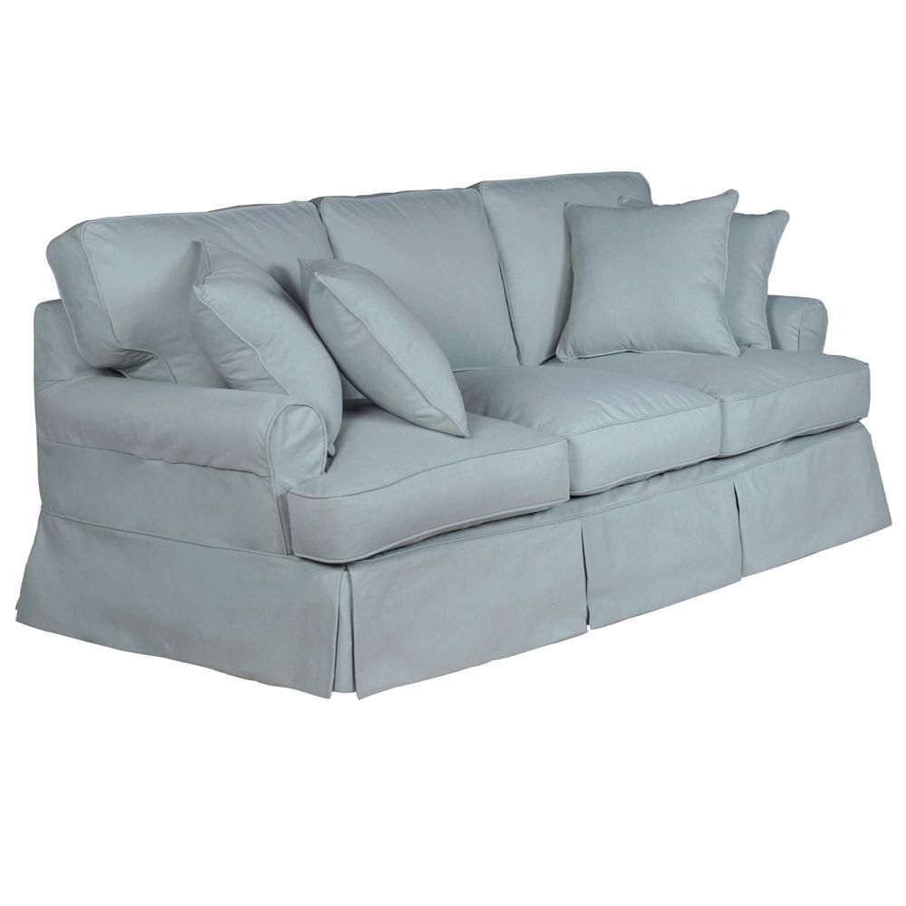Horizon T-Cushion Slipcovered Sofa. Picture 1