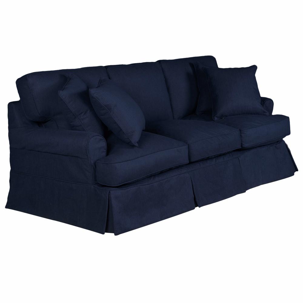 Horizon T-Cushion Slipcovered Sofa. Picture 1