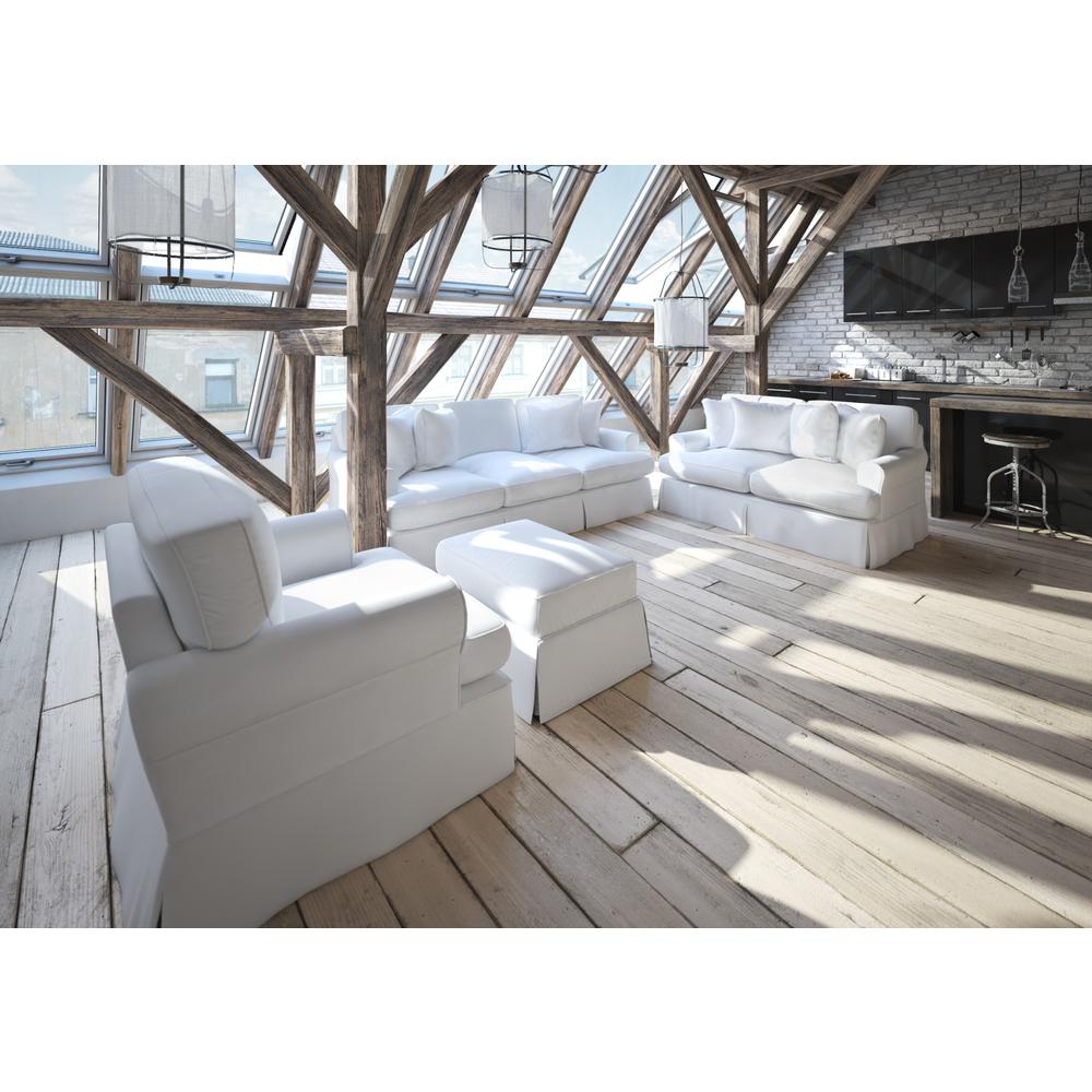 Horizon T-Cushion Slipcovered Sofa. Picture 5