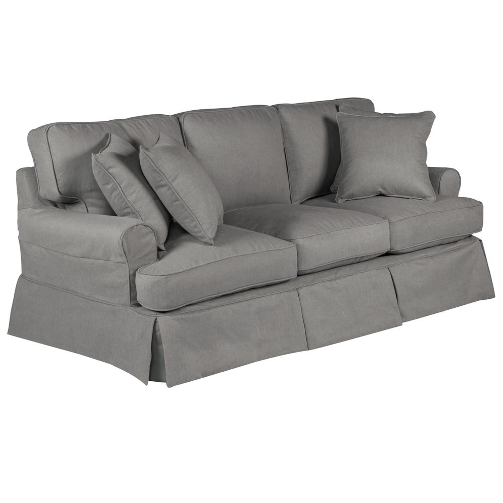 Horizon T-Cushion Slipcovered Sofa. Picture 1
