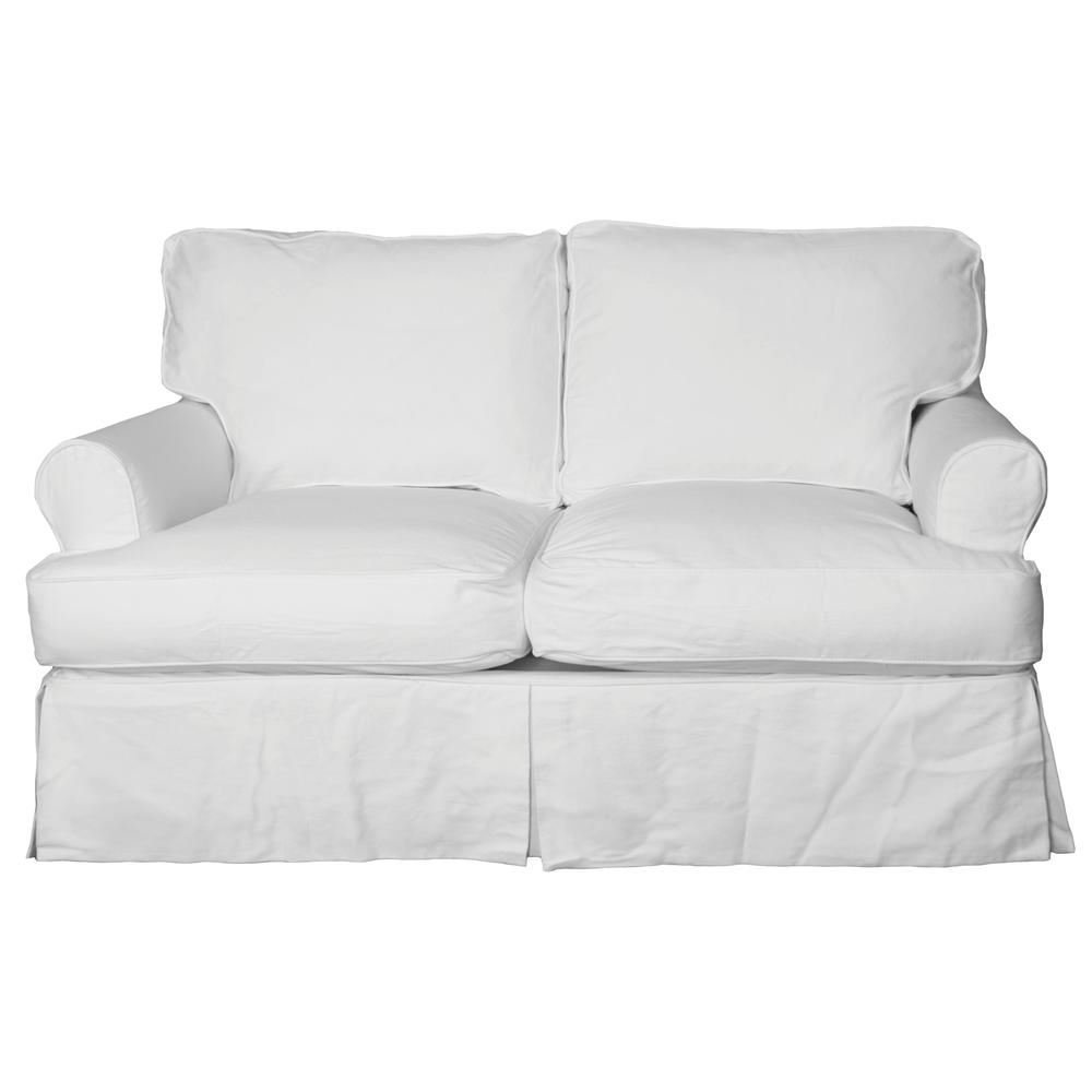 Horizon T-Cushion Slipcovered Loveseat. Picture 2