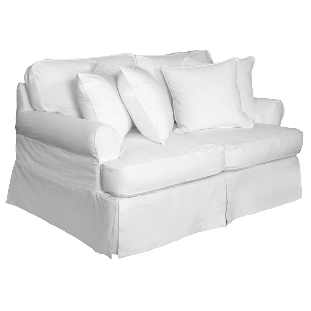 Horizon T-Cushion Slipcovered Loveseat. Picture 3