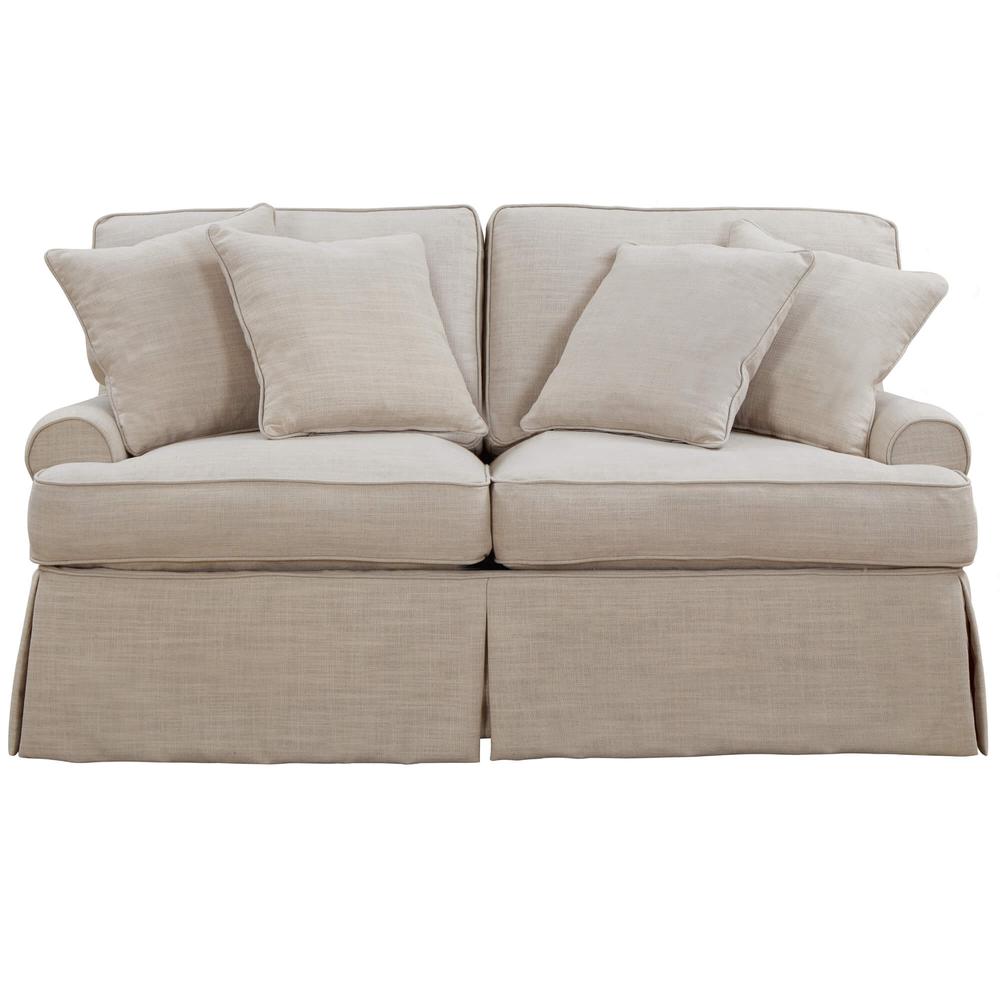 Horizon T-Cushion Slipcovered Loveseat. Picture 4