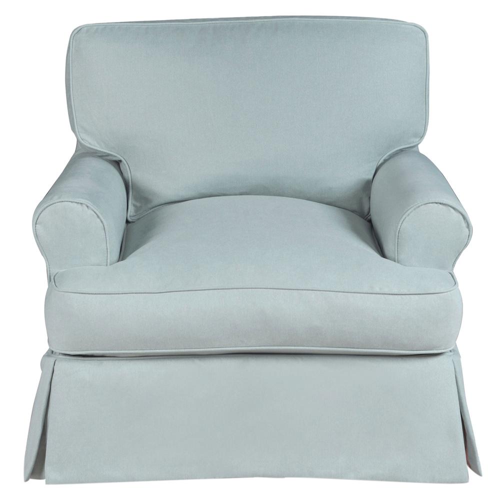 Horizon Slipcovered T-Cushion Chair. Picture 1