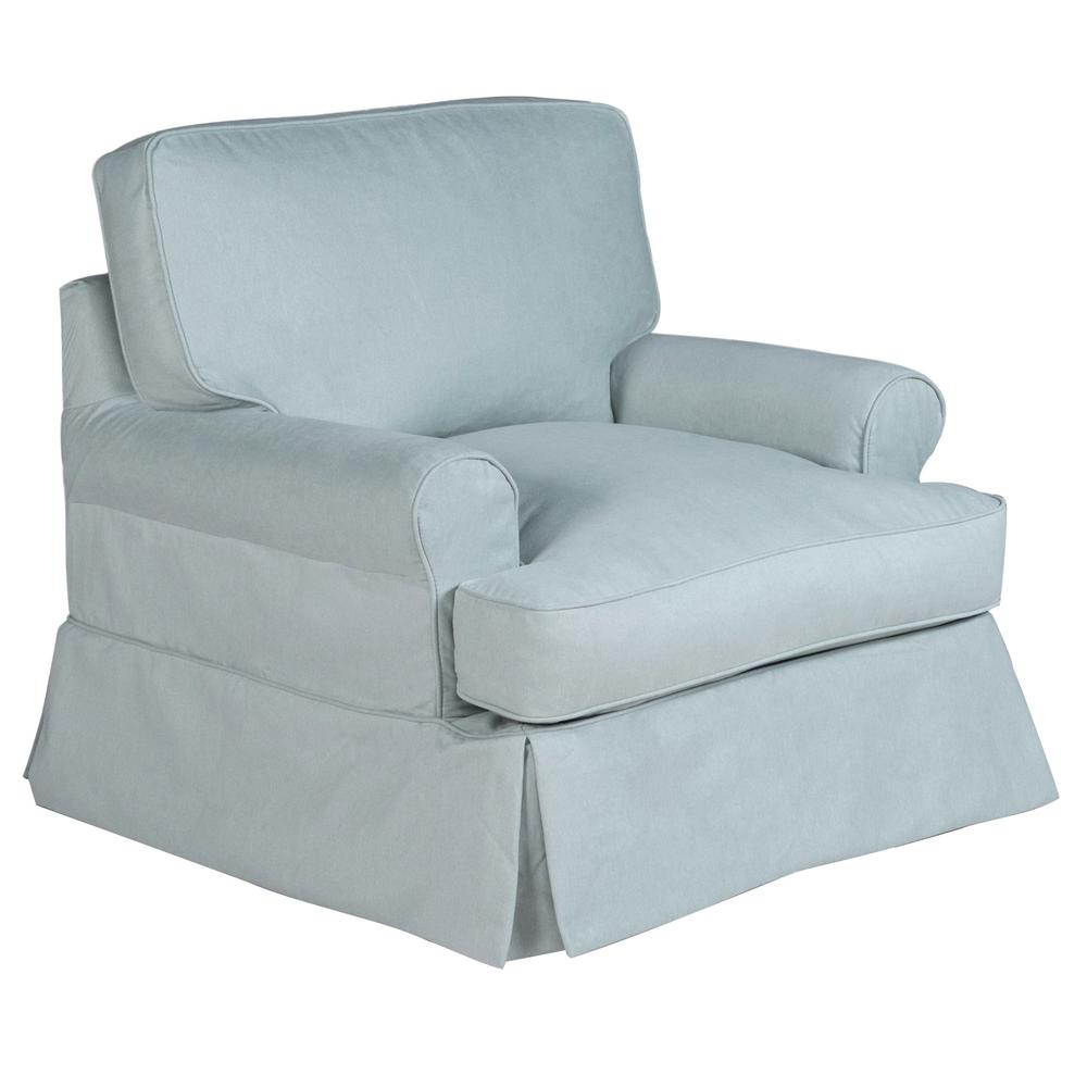 Horizon Slipcovered T-Cushion Chair. Picture 2