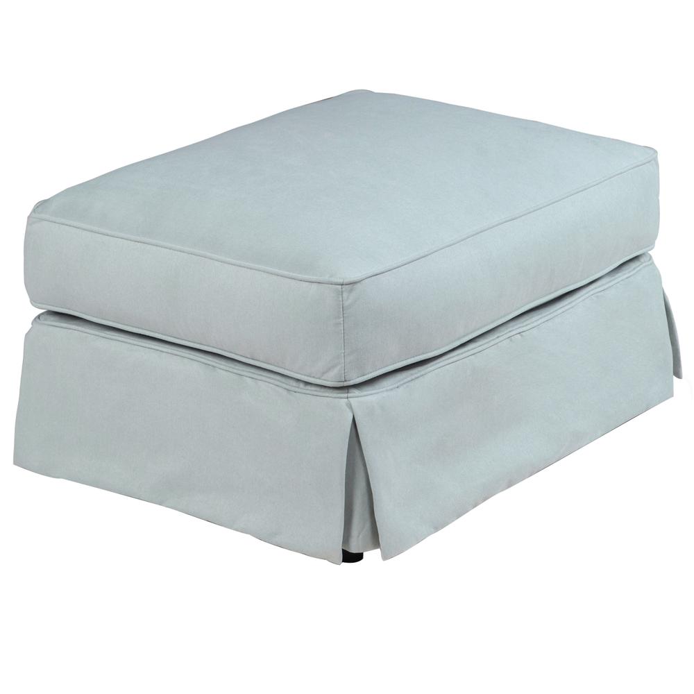 Horizon Slipcovered Ottoman. Picture 4
