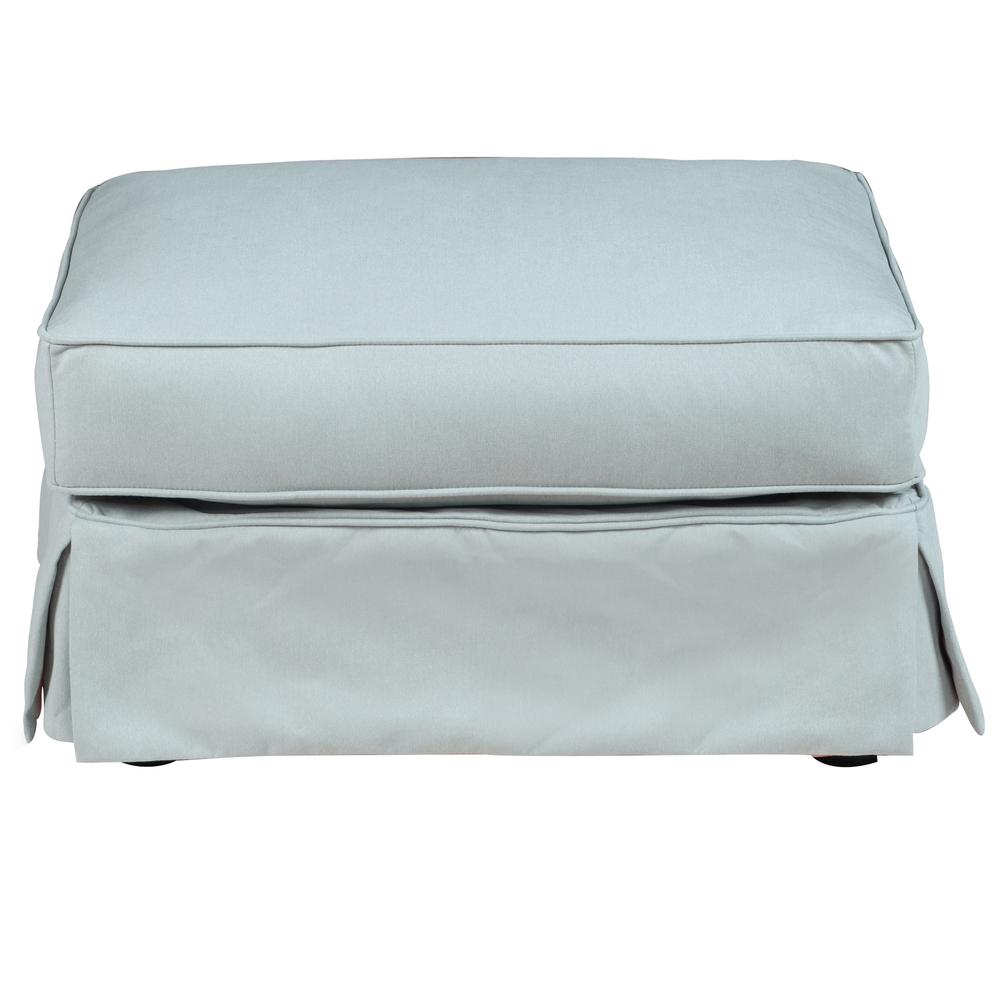 Horizon Slipcovered Ottoman. Picture 1