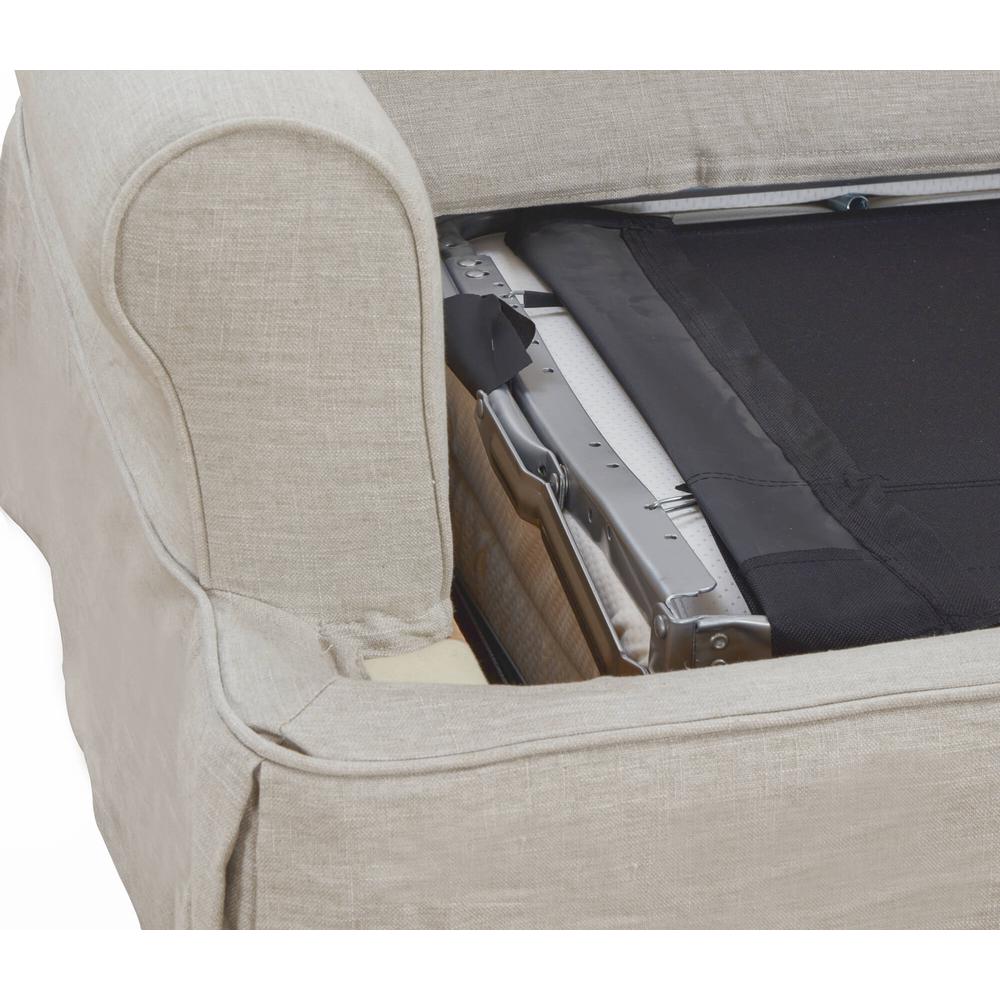 Horizon Slipcovered Sleeper Sofa with Reversible Chaise. Picture 5