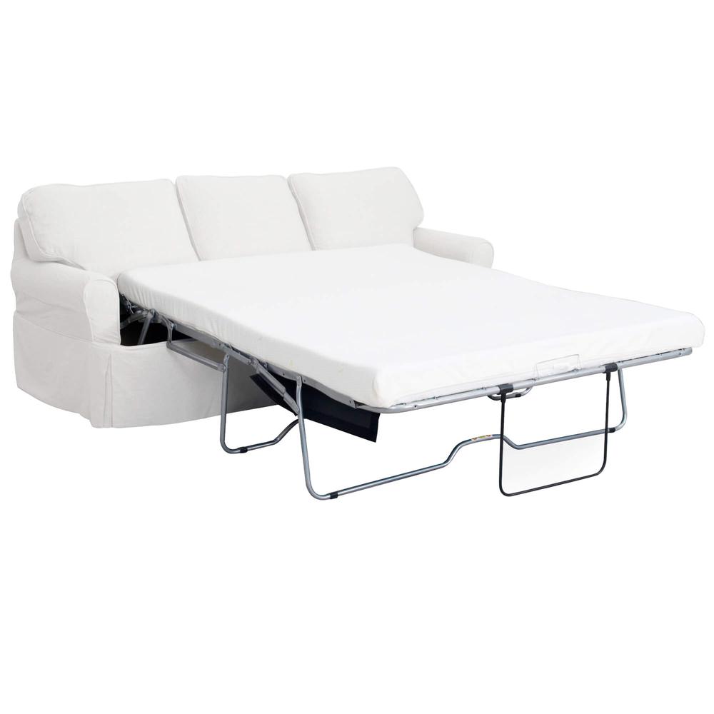 Horizon Slipcovered Sleeper Sofa with Reversible Chaise. Picture 3