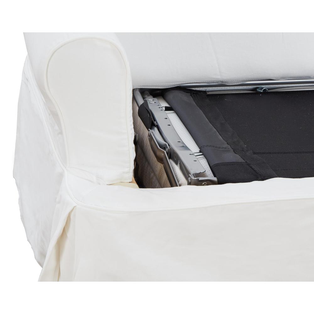 Horizon Slipcovered Sleeper Sofa with Reversible Chaise. Picture 6